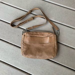 Liebeskind Leather Crossbody Bag Tan